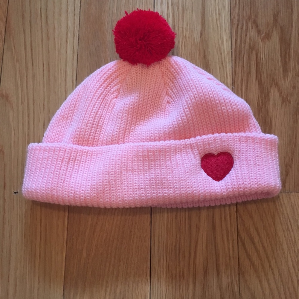 Lazy oaf pink Pom Pom beanie